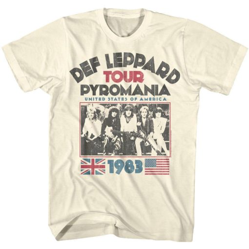 Def Leppard Tour Pyromania United States Of America 1983 Shirt