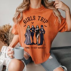 Girls Trip Time To Get Wicked Salem Shirt, Sanderson Sisters Halloween Tee, Salem Massachusetts Witch Sweatshirt, Halloween Gifts 1