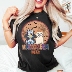 Halloween Bluey Horror Shirt, Halloween Costume Shirt, Funny Bluey Halloween Sweatshirt