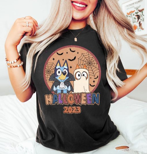 Halloween Bluey Horror Shirt, Halloween Costume Shirt, Funny Bluey Halloween Sweatshirt