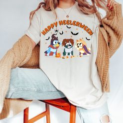 Happy Heelerween Bluey Halloween Shirt, Bluey Matching Tee, Halloween Party Sweatshirt, Bluey Bingo Halloween