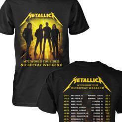 Metallica M72 World Tour 2023 No Repeat Weekend Shirt