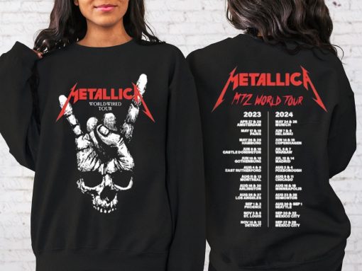 Metallica World Tour Dates 2023-2024 Shirt, Metallica M72 World Tour Shirt