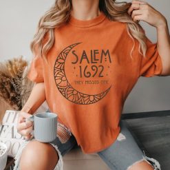 Salem 1692 They Missed One Shirt, Salem Massachusetts Halloween Witch Sweatshirt, Salem Witch Trials 1692 Tee 2