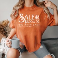 Salem Broom Company Shirt, Halloween Sweatshirt, Salem Halloween Witch Tee, Gifts For Halloween Season