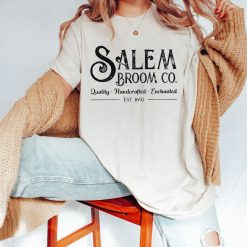 Salem Broom Company Shirt, Halloween Sweatshirt, Salem Halloween Witch Tee, Gifts For Halloween Season